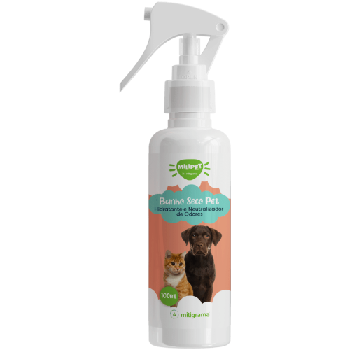 Banho Seco Hidratante e Neutralizador de Odores Pet 100ml