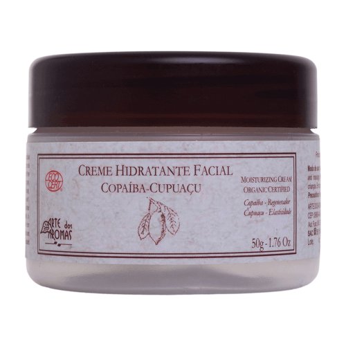 Creme Hidratante Facial Orgânico Copaíba e Tea Tree 50g - Arte dos Aromas