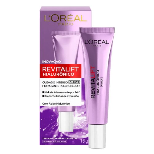 Creme para Olhos Anti-idade Loreal Paris Revitalift Hialurônico 15g