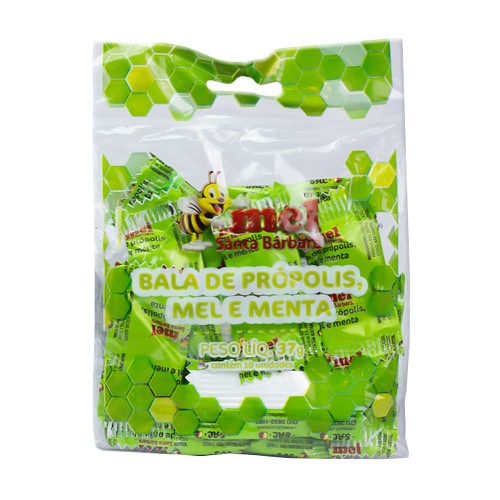 Balas Santa Bárbara Própolis Mel e Menta 10 Unidades