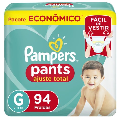 Fralda Pampers Pants Ajuste Total G - 94 Unidades