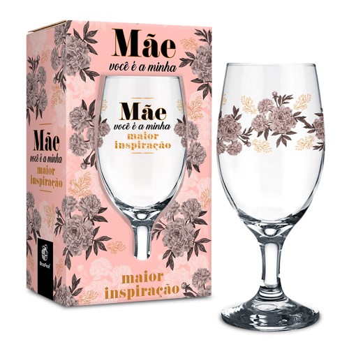 Taça Windsor BrasFoot Temas Mãe Inspiração 330ml