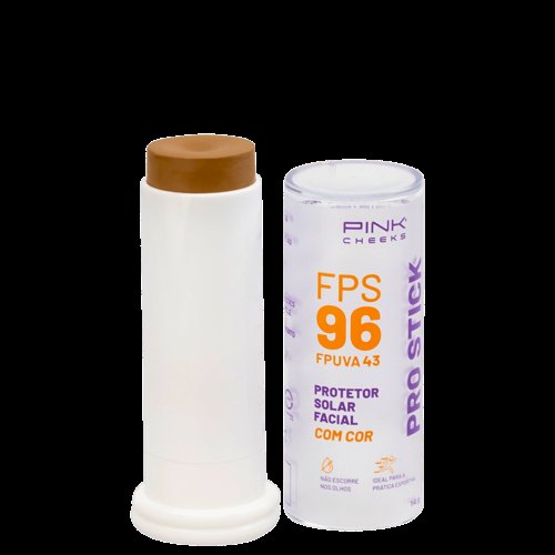 Protetor Solar Facial Pro Stick Pink Cheeks FPS 96 Cor PRO40 14g