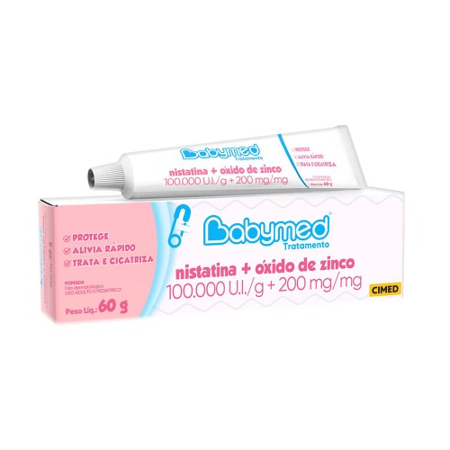 Pomada Para Assaduras Babymed Tratamento 60g