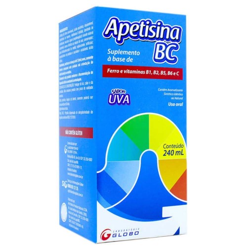 Apetisina BC Solução Oral Uva 240ml