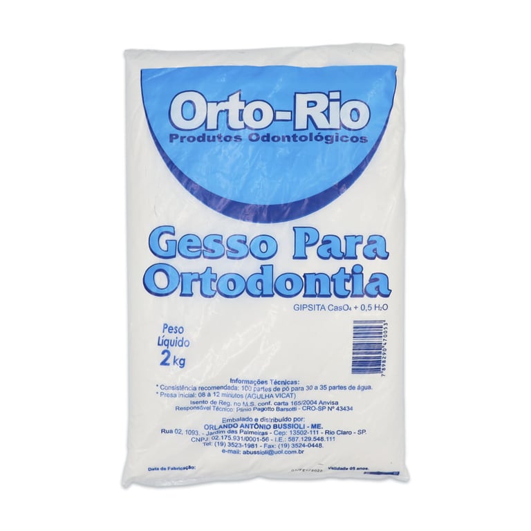 Gesso Ortodôntico 2Kg - Rio