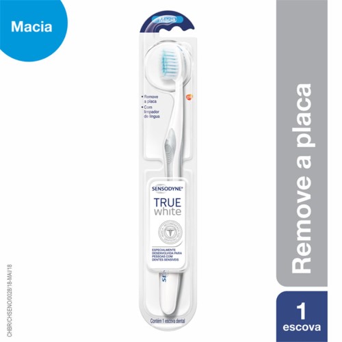 Escova de Dente Sensodyne True White Macia com 1 unidade