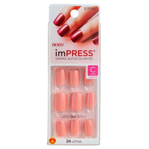 Unhas Postiças Kiss NY Impress Color Curto Summer Love