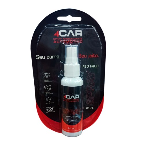 Aromatizante Automotivo 4Car Red Fruit Spray 60ml