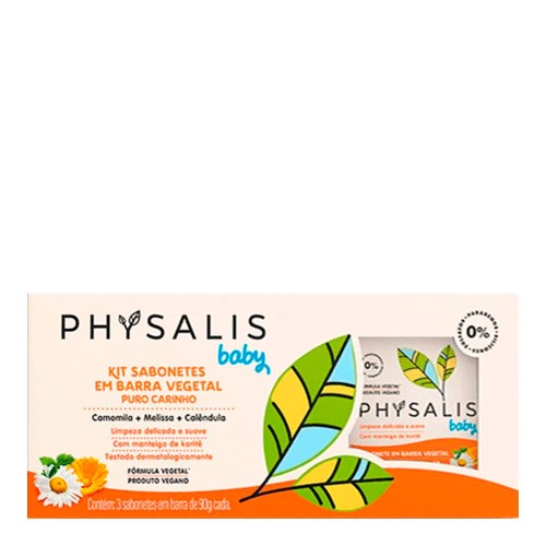 Physalis Puro Carinho Kit – 3 Sabonetes em Barra