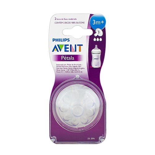 Bica Mamadeira Avent Philips Pétala nº 3 2.0 2 unidades