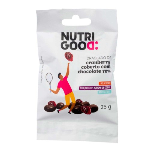 Drageado Nutrigood de Cranberry Coberto com Chocolate com 25g