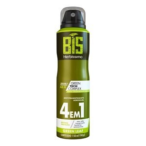 Desodorante Aerosol Bis Herbíssimo Green Leaf 4 em 1 com 150ml