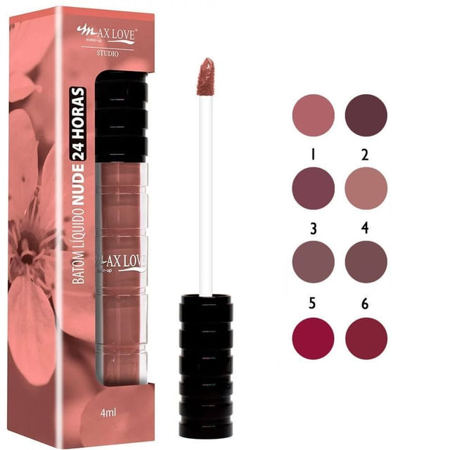 24 horas Nude 02 Roxo - Batom Líquido Matte 4ml