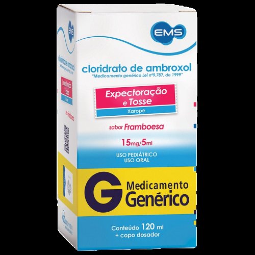 Cloridrato de Ambroxol 15mg/5ml xarope 120ml EMS Genérico