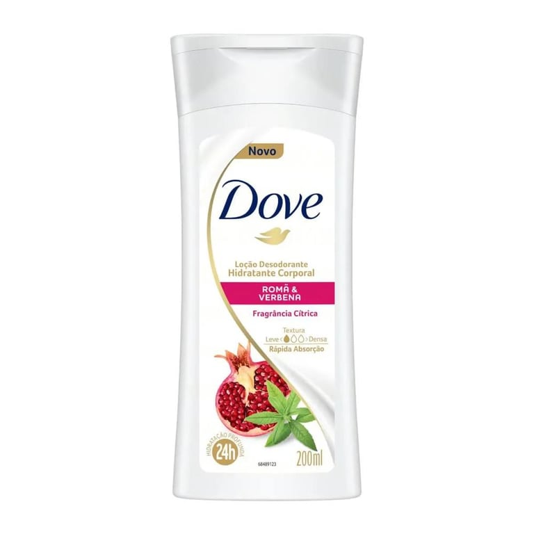 Loção Hidratante Dove Go Fresh Romã 200ml