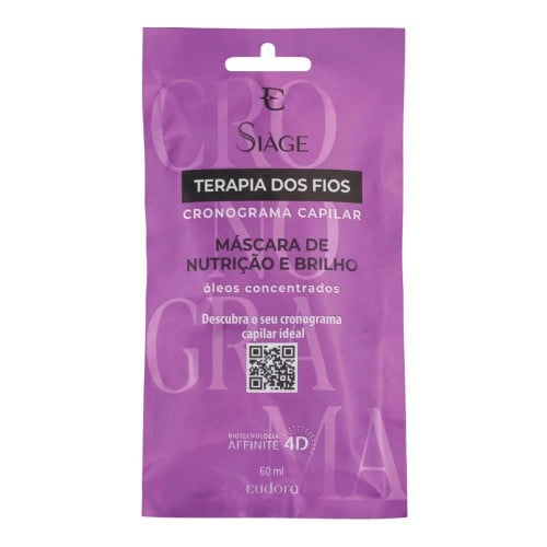 Máscara Capilar Siàge Nutrição Terapia Dos Fios 60ml