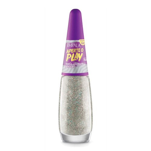 Esmalte Impala Aperte o Play Toca Um Funk Glitter 7,5ml