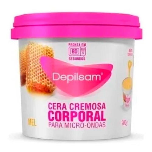 Cera Cremosa Depilsam de Micro-Ondas Mel 100G