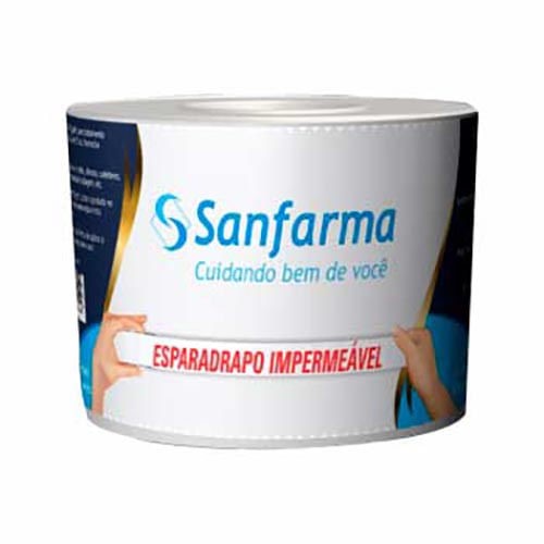 Esparadrapo Impermeável Sanfarma 25Mmx0,4,5Cm