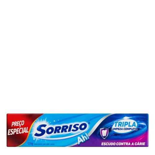 Pasta de Dente Sorriso Tripla Limpeza Completa 120g