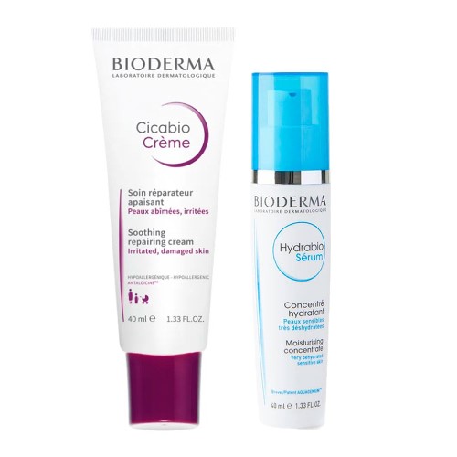 Bioderma Cicabio + Hydrabio Kit - Hidratante Facial + Sérum Concentrado