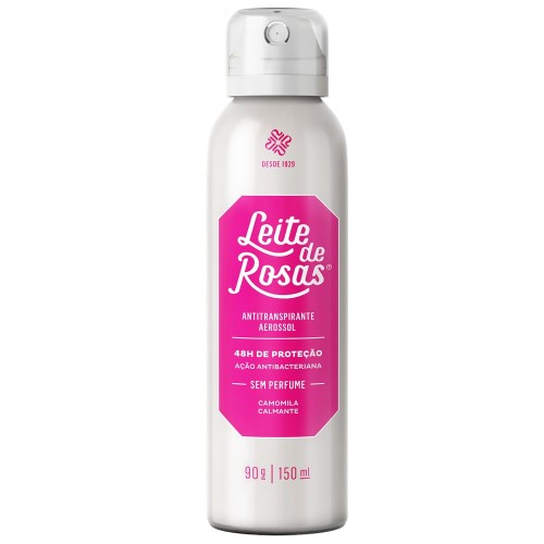 Desodorante Leite de Rosas Aerosol sem Perfume 90ml