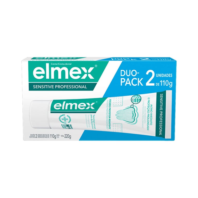 Creme Dental Elmex Sensitive 2 Unidades 220g Cada