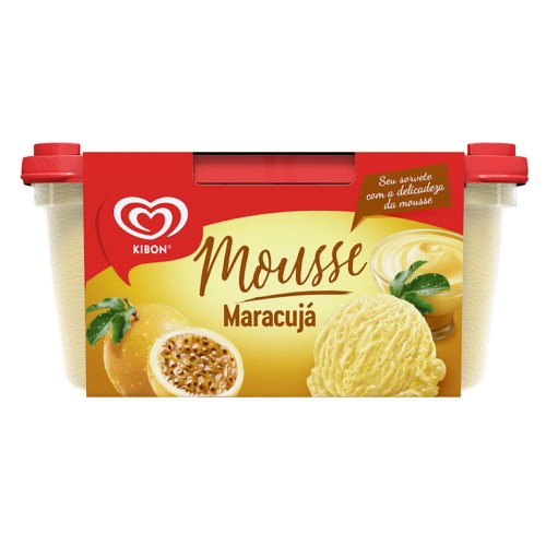 Sorvete Kibon Mousse de Maracujá 1,3 Litro