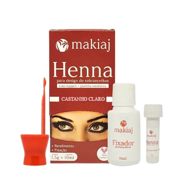 Henna para Sobrancelha Cor Castanho Claro 11,5ml