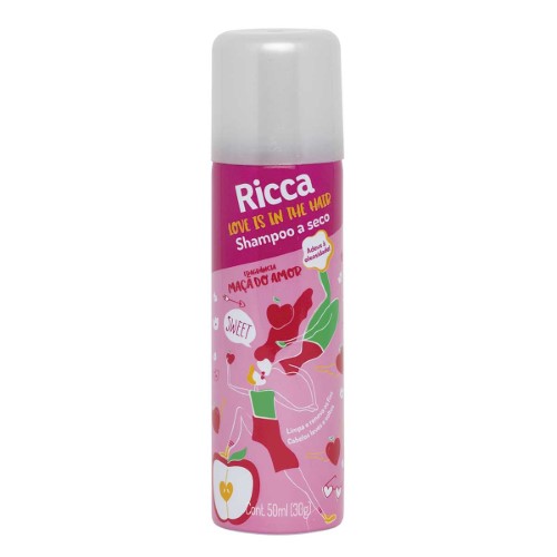 Shampoo a Seco Ricca Maçã do Amor 50ml