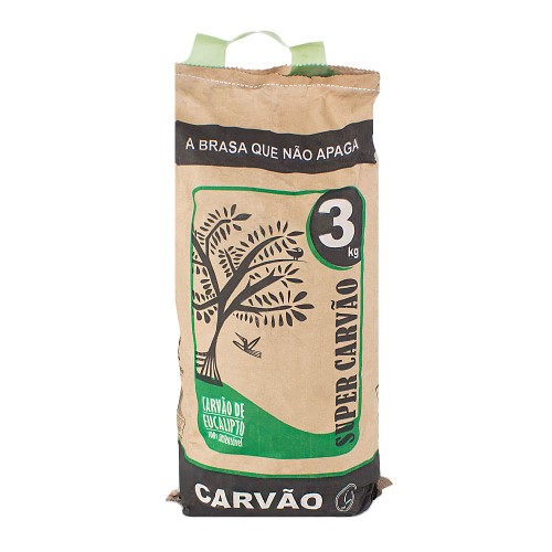 Carvão Vegetal Super Carvão com 3kg