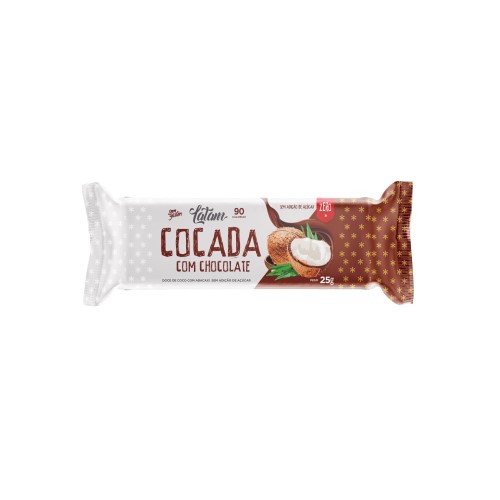 Cocada Latam com Chocolate Zero Açúcar 25g