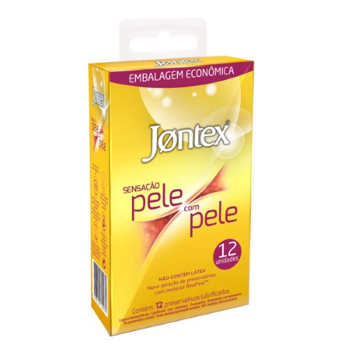 Camisinha Jontex Sensação Pele com Pele com 12 unidades