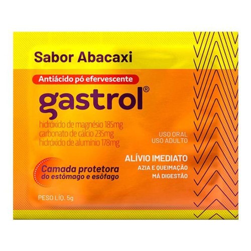 Gastrol Pó Efervescente Abacaxi sachê com 5g