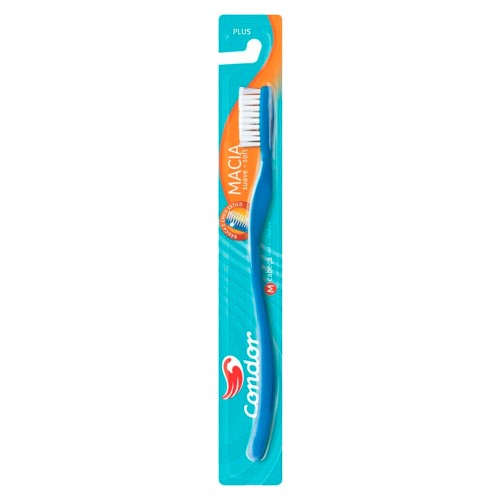 Escova Dental Condor Plus Macia Cores Sortidas com 1 Unidade