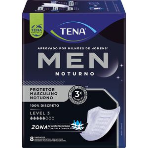 Protetor Masculino Tena Men Noturno 8 Unidades