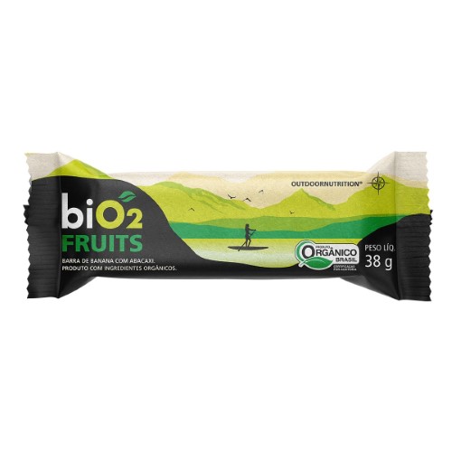 Barra de Frutas biO2 Fruits Sabor Banana e Abacaxi com 38g