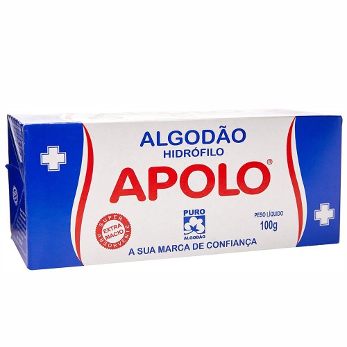 Algodão Hidrófilo Apolo 100g