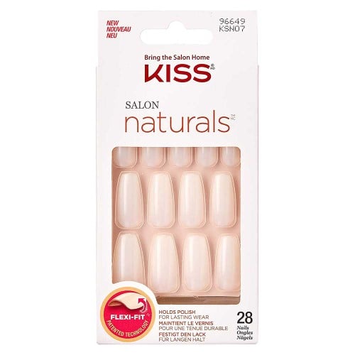 Unha Postiça Kiss NY - Natural Longo