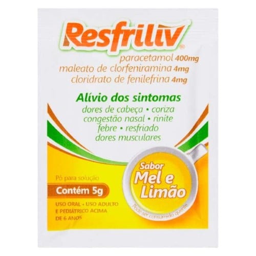 Resfriliv Sabor Mel e Limão Sachê 5g