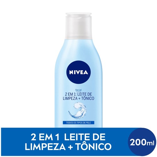 Nivea 2 Em 1: Leite De Limpeza + Tônico 200ml