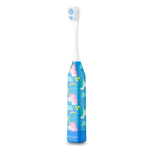 Escova Dental Elétrica Infantil Multilaser Unicórnio Kids Healt Pro 1 Unidade + 1 Refil