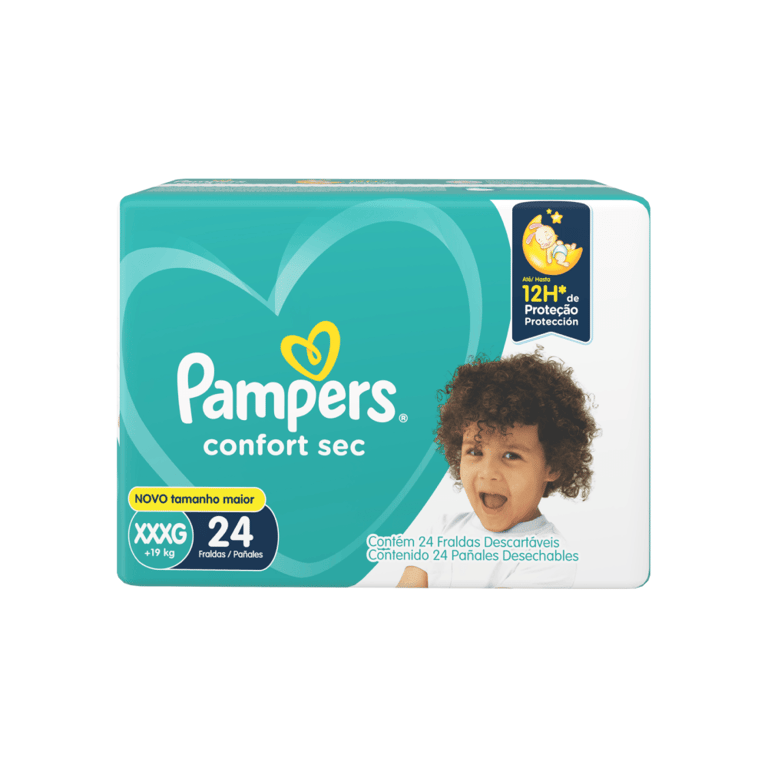 Fralda Pampers Comfort Sec XXXG 24 Unidades