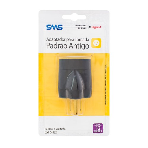 Adaptador para Tomada SMS Padrão Antigo Ref. 64122 1 Unidade