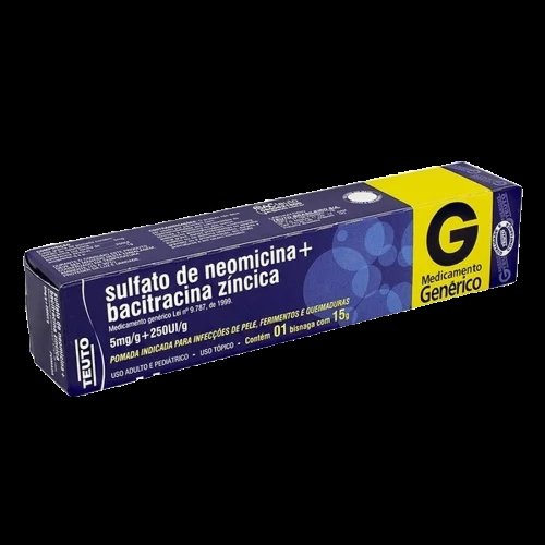 BACITRACINA ZINCICA+SULFA DE NEOMIC 5mg/g+250ui/g pom derm bg x 15g