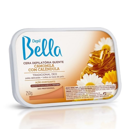 Cera Depil Bella Camomila Com Calêndula 250g