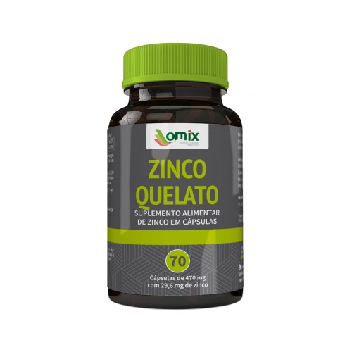 Zinco Omix com 60 cápsulas 550mg