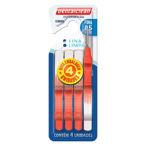 Escova Interdental Dentalclean 4Un 0,5Mm