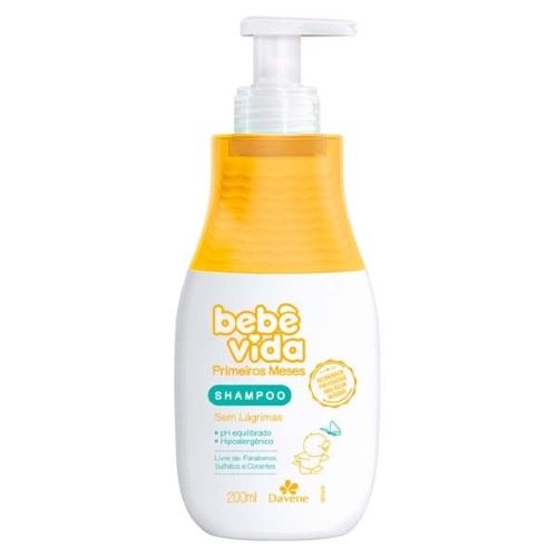 Shampoo Bebê Vida Primeiros Meses 200ml - Davene